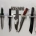 Arizona Outlet Rambo Messer Set 1-2-3 und 4 + Edelstahl Design Wandhalter