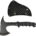 Tomahawk, "Comox", schwarz, G10-Griff, Scheide