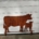 Gartenstecker XL Angus Rind mit Kalb 77x50cm