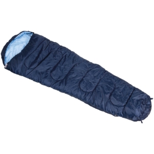 Mumienschlafsack, blau, 2-lagige Füllung -10°C - +15°C