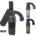 COPTEX Gürtel- und Beinholster aus Nylon, passend für Gas-u. Pfeffersprays 400ml