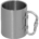Tasse, Edelstahl, Karabiner, doppelwandig, ca. 300 ml